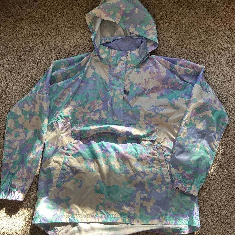 Lauren James Women Lightweight Hooded Rain Jacket Size Small Water Resistant